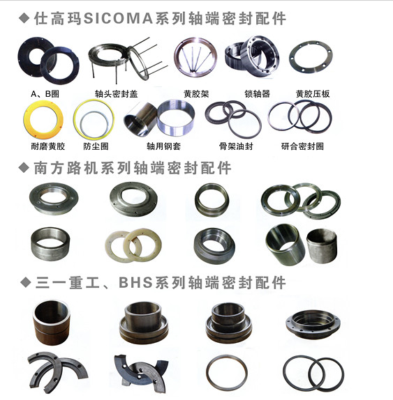 BHS軸端密封配件，BHS軸頭密封配件規格